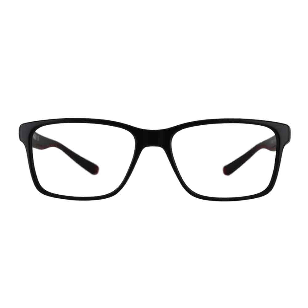 Lunettes Help Me! S4210 Noir, monture rectangulaire vue de face 